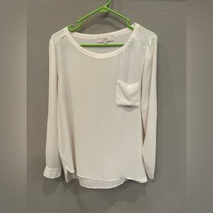 Ann Taylor Loft size Large off white/cream blouse. Flowy and beautiful